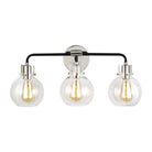 Visual Comfort Studio Canada - VS24403PN/TXB - Three Light Vanity - Clara - Polished Nickel/Textured Black