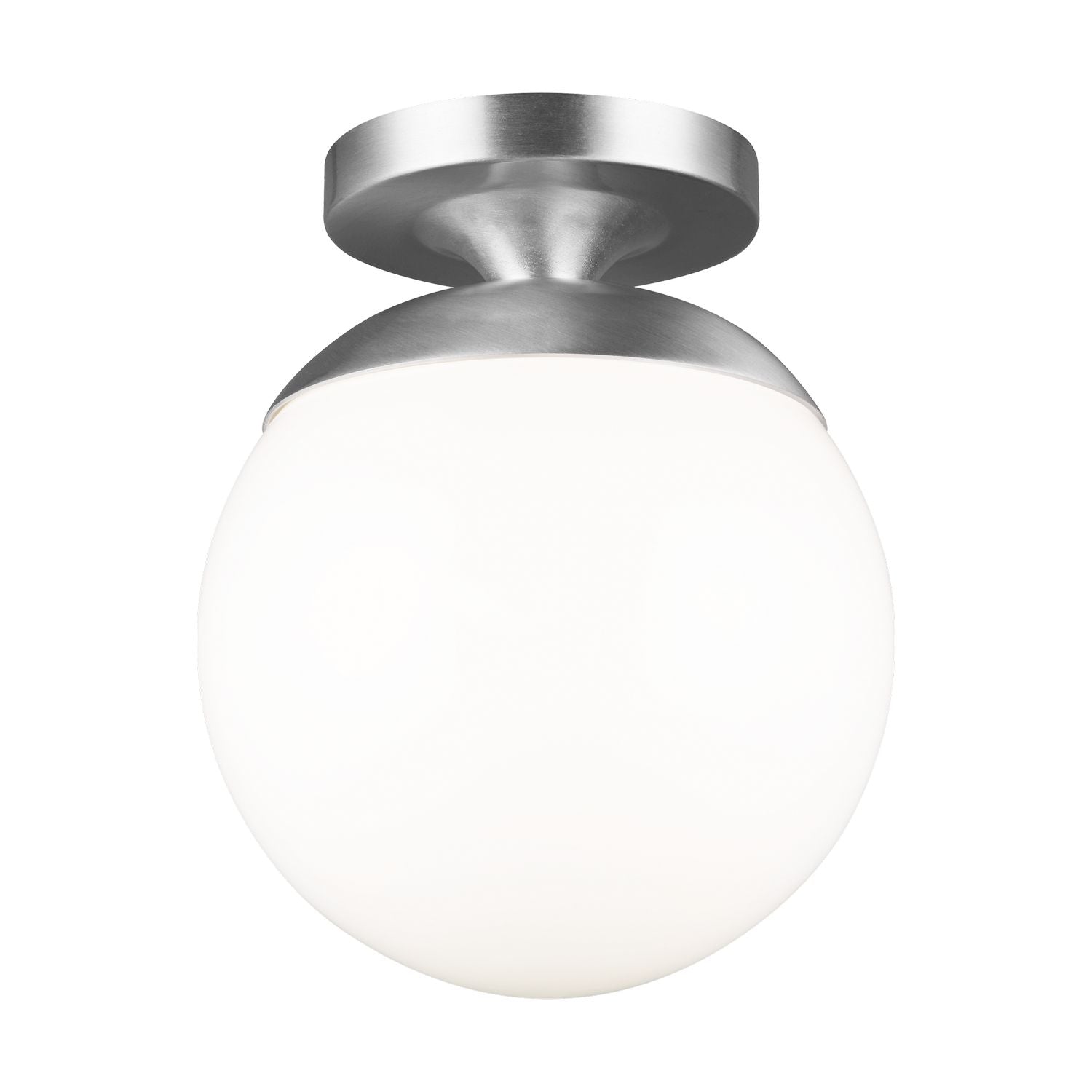 Visual Comfort Studio Canada - 7518-04 - One Light Wall / Ceiling Semi-Flush Mount - Leo - Hanging Globe - Satin Aluminum