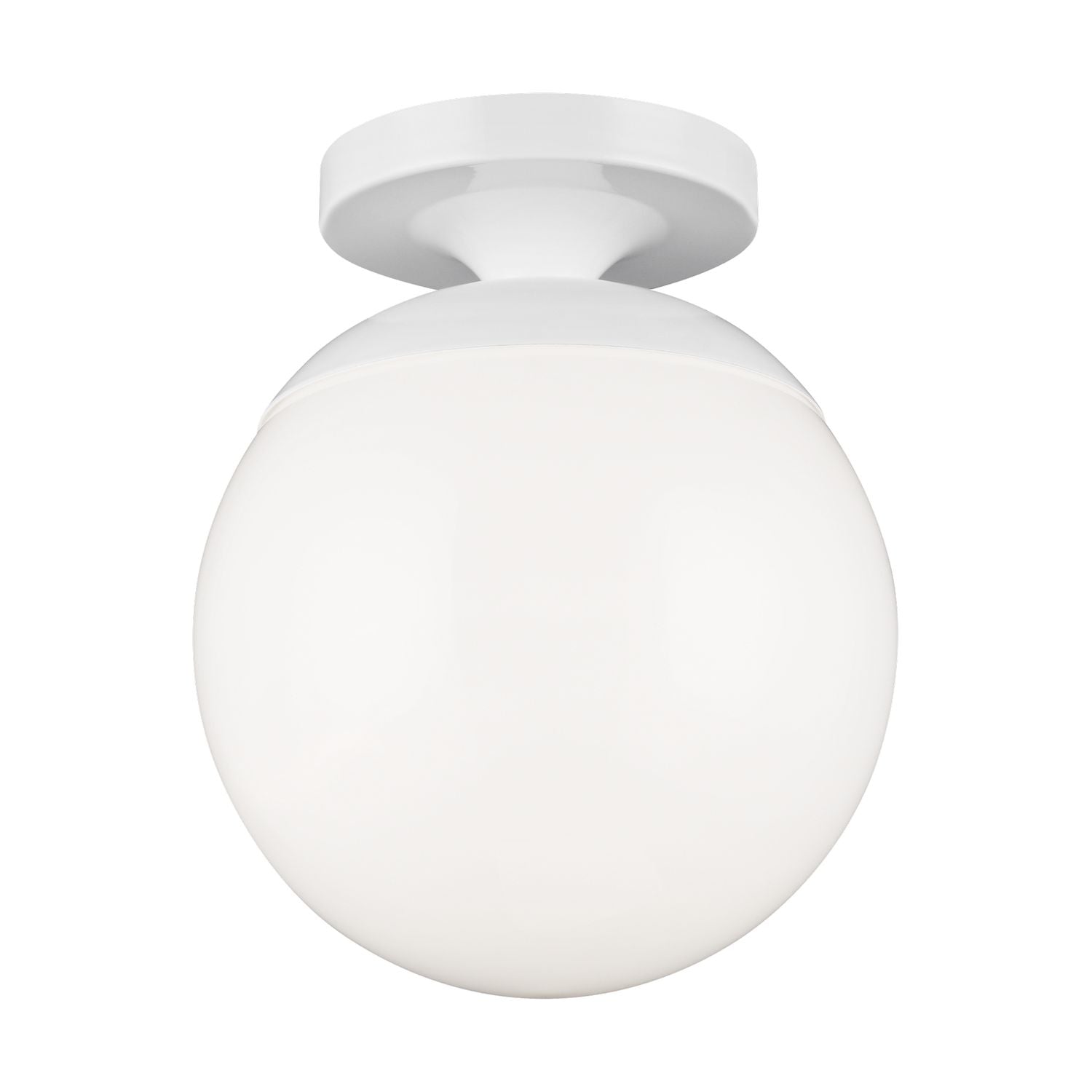 Visual Comfort Studio Canada - 7518-15 - One Light Wall / Ceiling Semi-Flush Mount - Leo - Hanging Globe - White