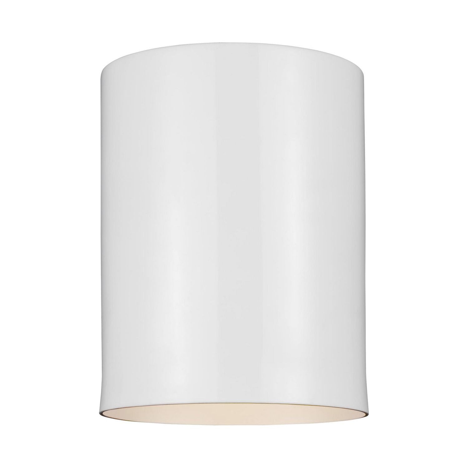 Visual Comfort Studio Canada - 7813801-15 - One Light Outdoor Flush Mount - Outdoor Cylinders - White
