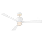 Hinkley Lighting 910956FMW-LDD Vosh LED Smart Fan with Uplight in Matte White