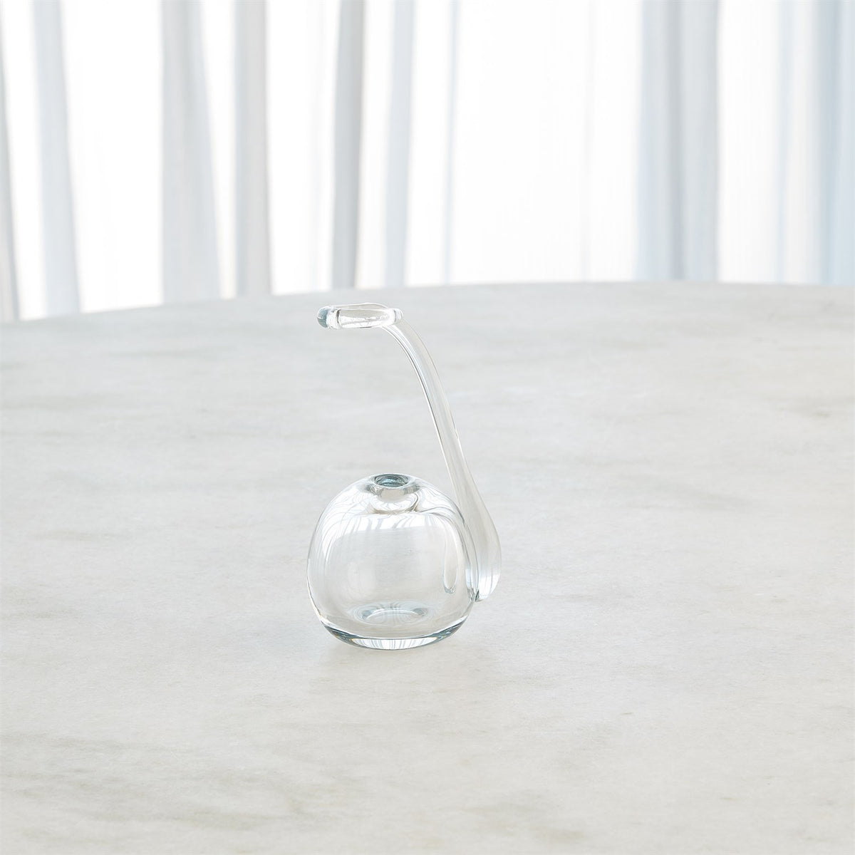 Vase à fleurs à anneau transparent