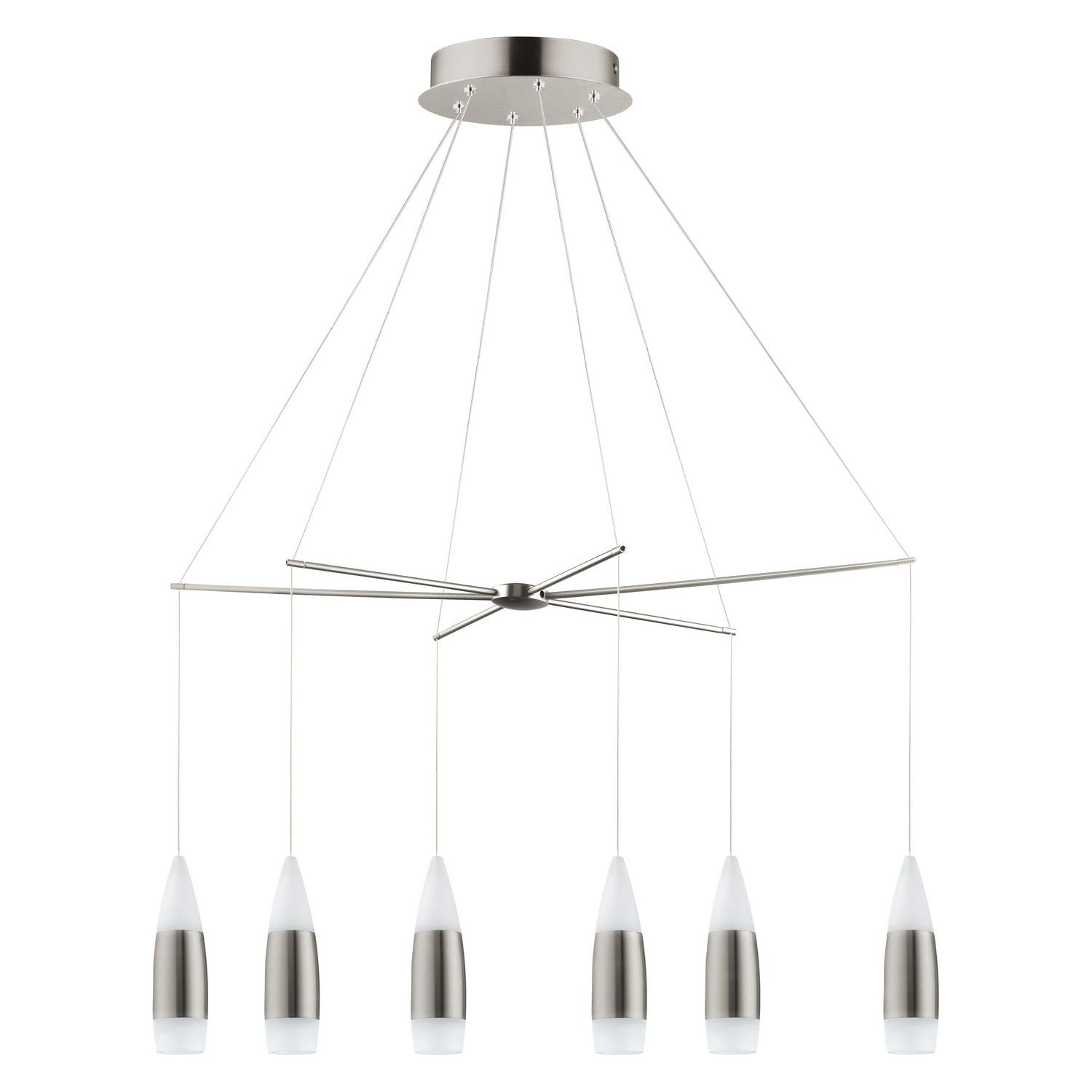Eglo Canada - 39326A - LED Suspension - Santiga - Matte Nickel