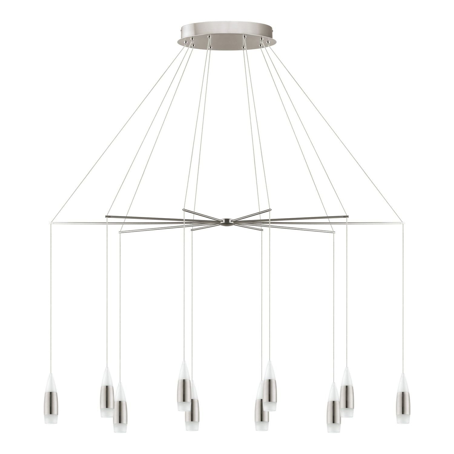 Eglo Canada - 39327A - LED Suspension - Santiga - Matte Nickel