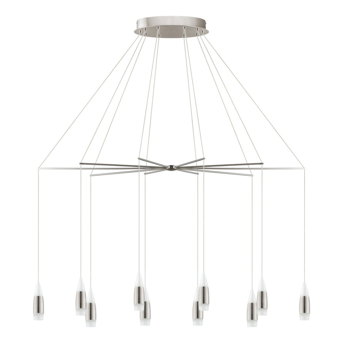 Eglo Canada - 39327A - LED Suspension - Santiga - Matte Nickel