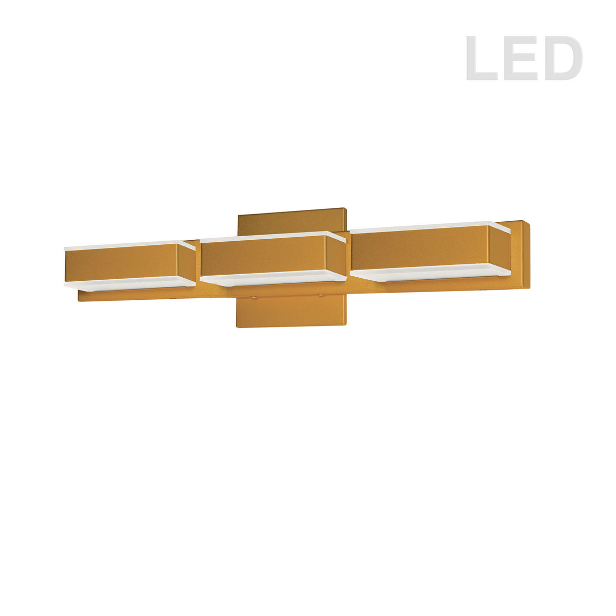 Dainolite Canada - VLD-215-3W-GLD - LED Vanity Fixture - Aged Brass