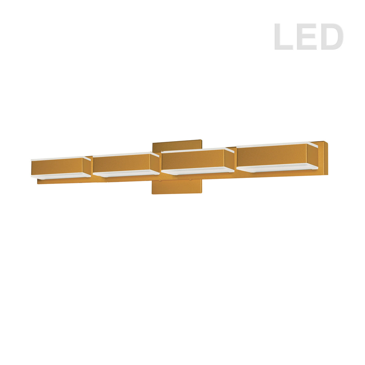 Dainolite Canada - VLD-215-4W-GLD - LED Vanity Fixture - Aged Brass