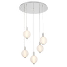 Europhase 47208-025 Palmas LED Suspendu multi-luminaire en nickel poli