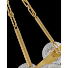 Fredrick Ramond FR30525LCB Coco Crackle Glass Chandelier in Lacquered Brass