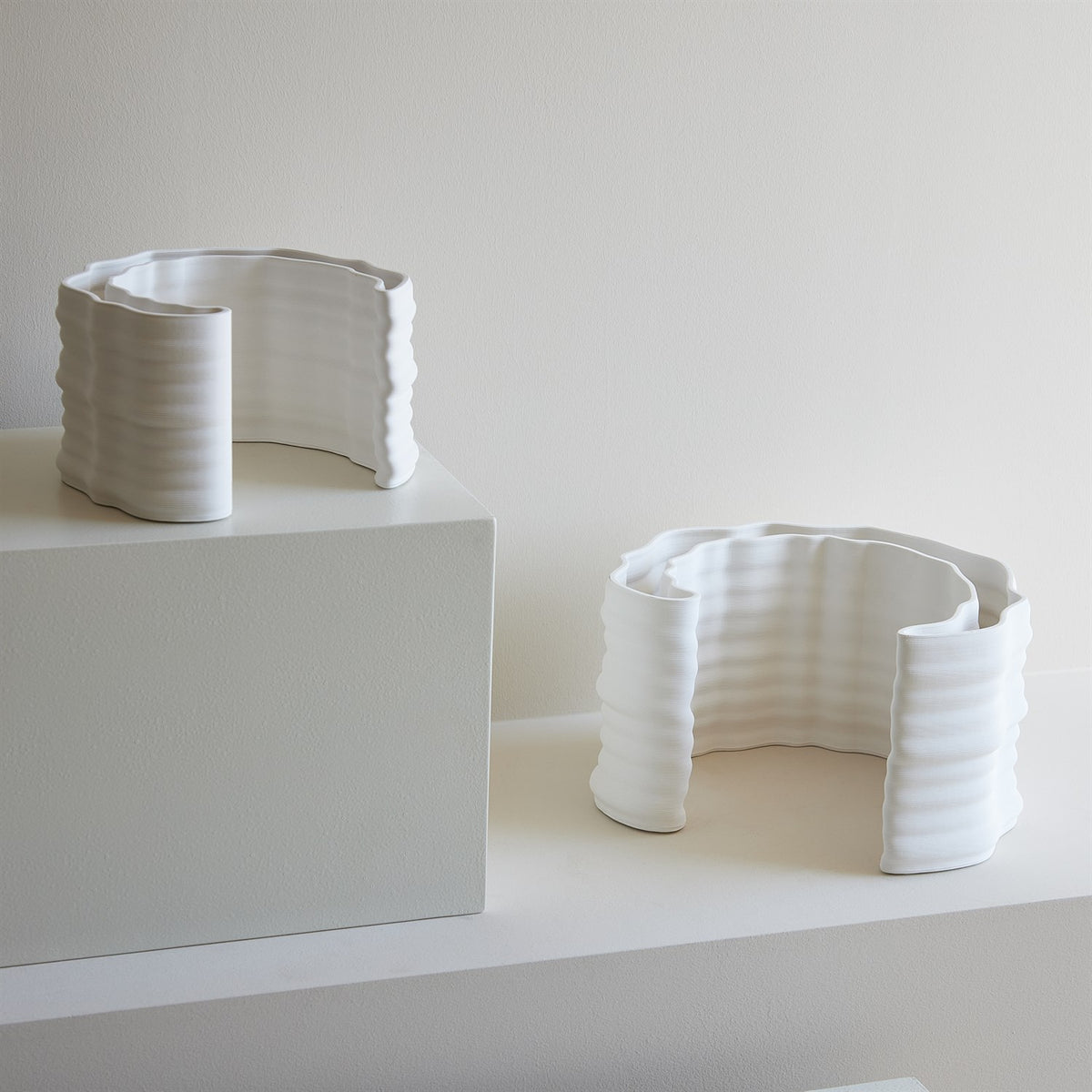 Crescent Printed Vases