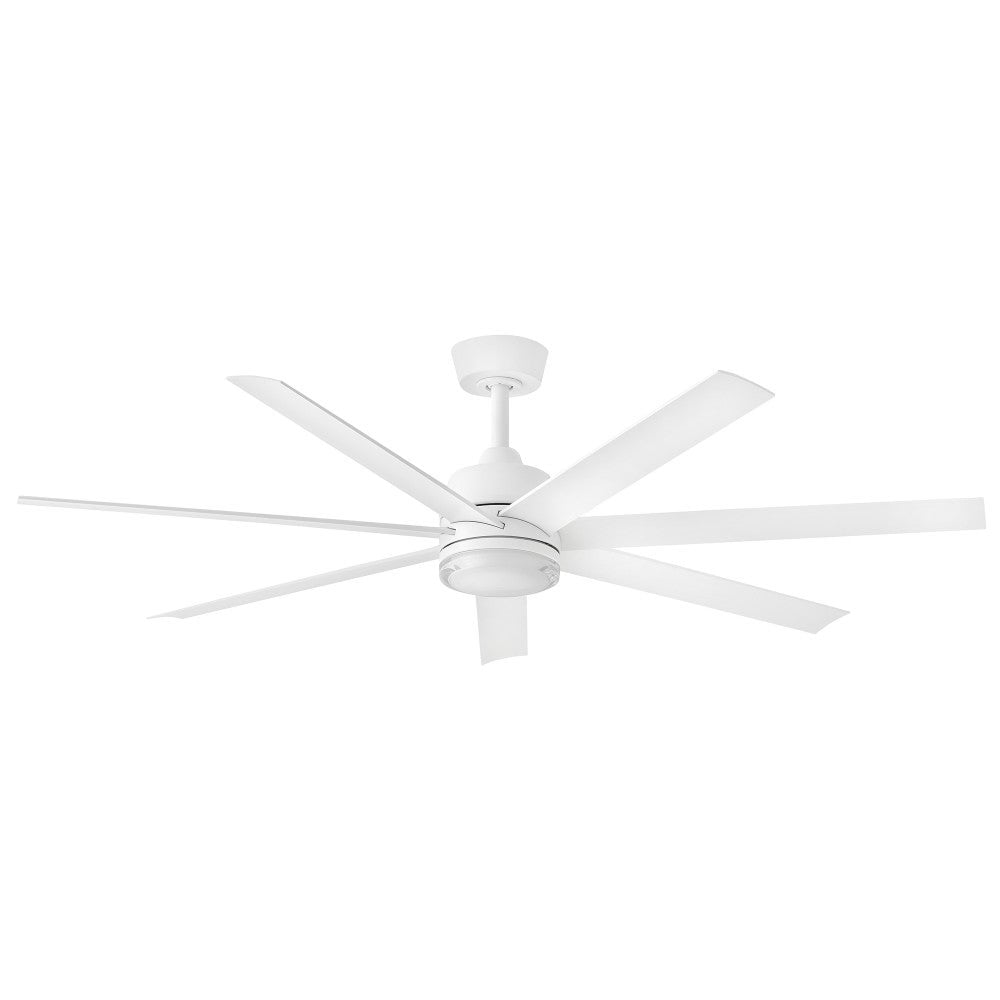 Éclairage intelligent LED Hinkley 910656FMW-LDD Ventilateur  en blanc mat
