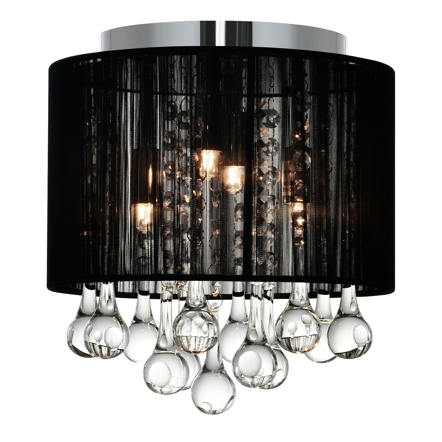 CWI Lighting Canada - 5006C10C-R (B) - Four Light Flush Mount - Water Drop - Chrome