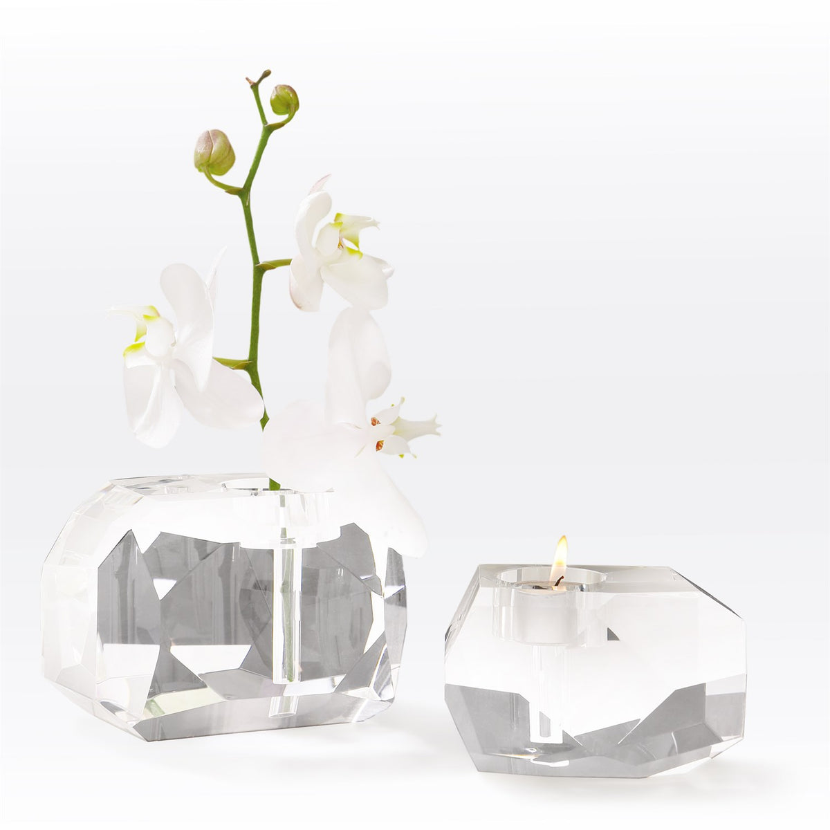 Gemstone Tea Light/Bud Vase