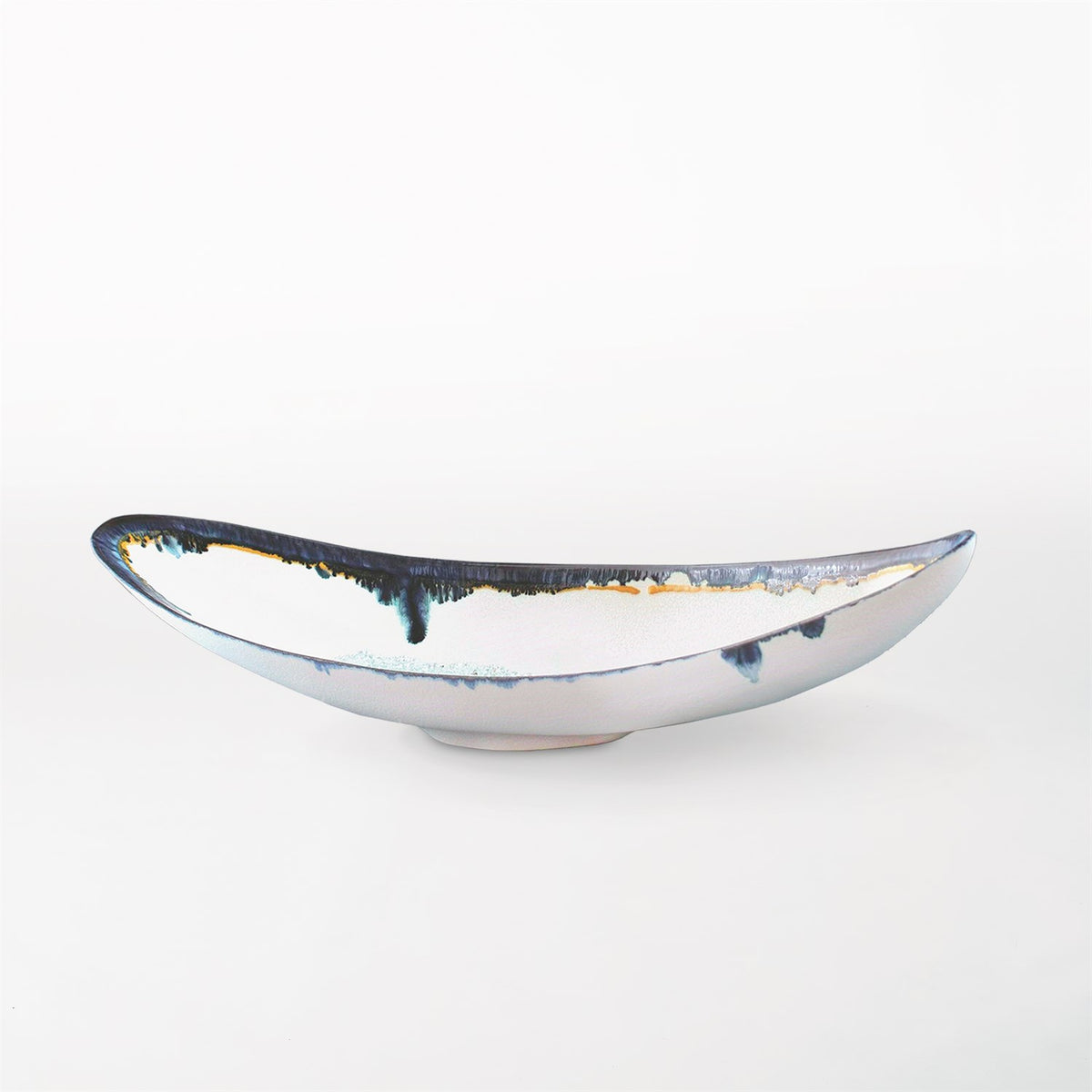 Glass Drip Canoe Bowl