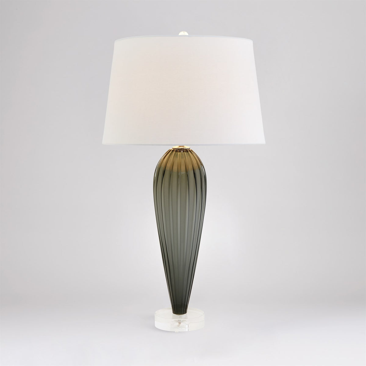 Lampe en verre en forme de larme
