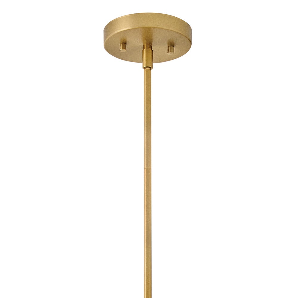 Lark 83687LCB Casey Metal Shade Pendant in Lacquered Brass