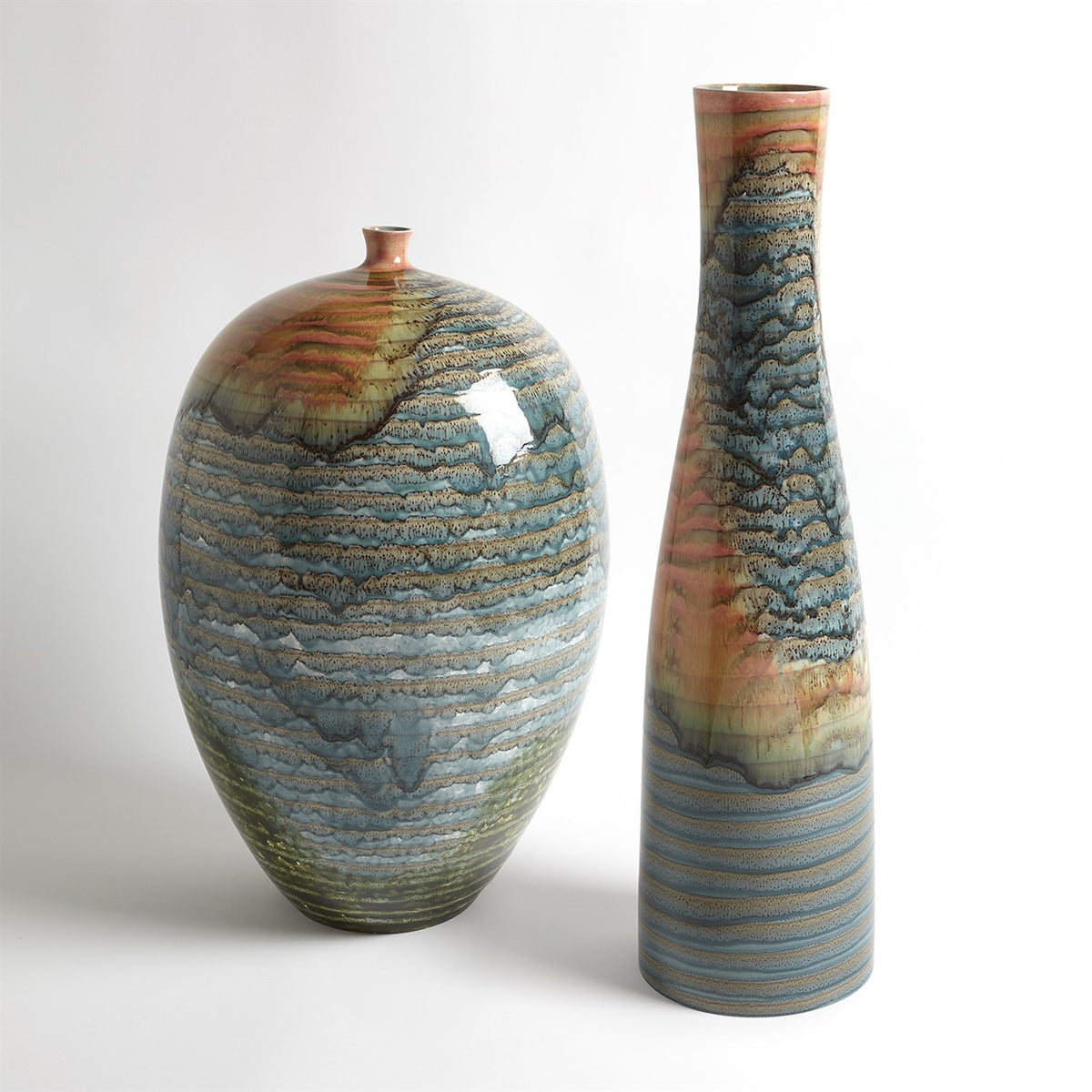 Watercolor Ringed Vessel