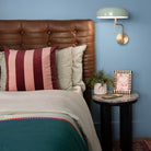 Lark 84480LCB-SF Ledger Articulating Sconce in Lacquered Brass with Seafoam accents