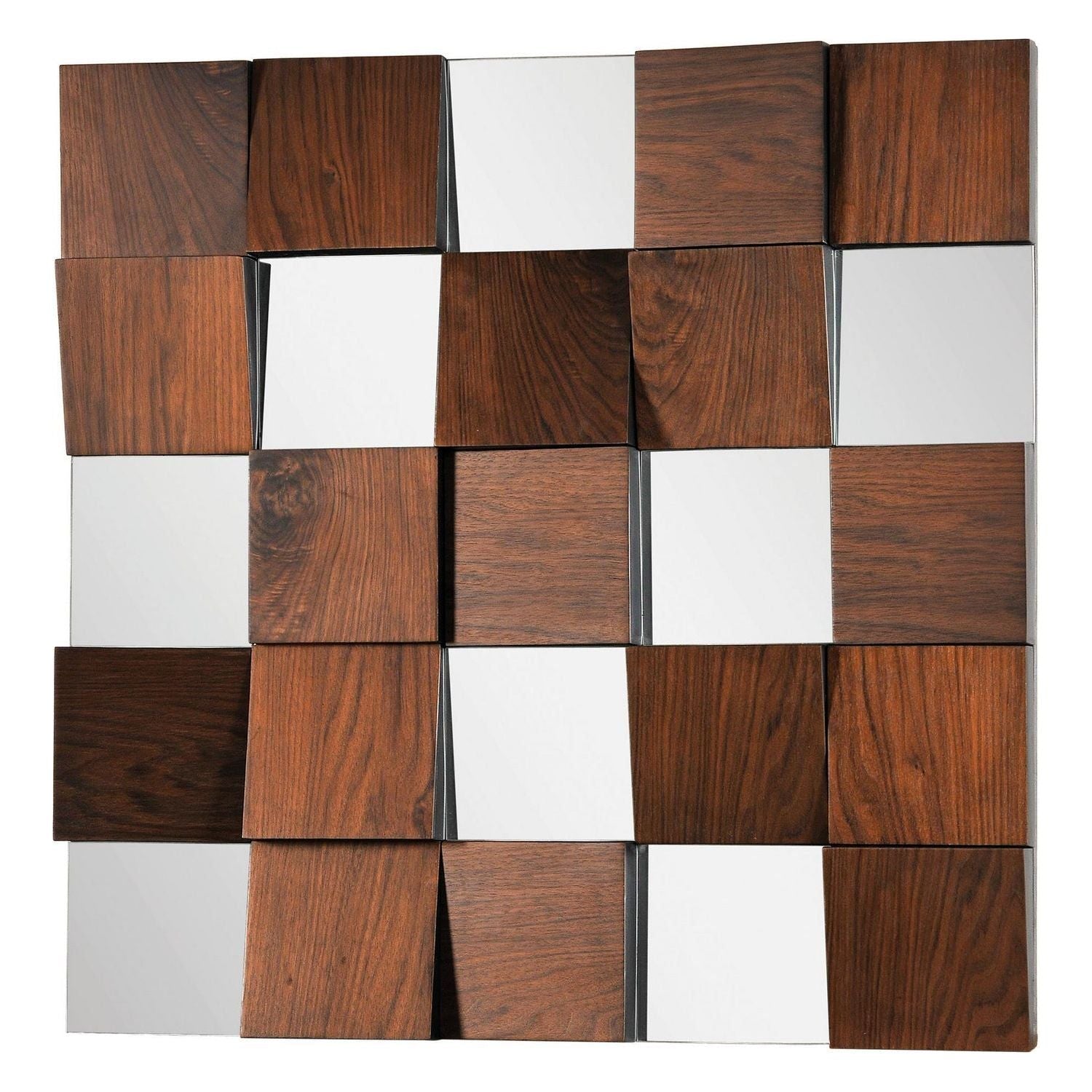 Renwil - MT1007 - Mirror - Westside - Walnut Veneer