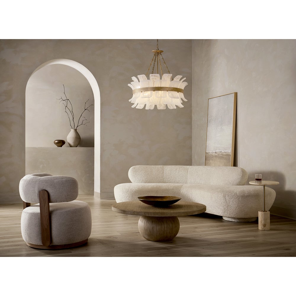 Fredrick Ramond FR46914BNG Fleur Pendant in Burnished Gold