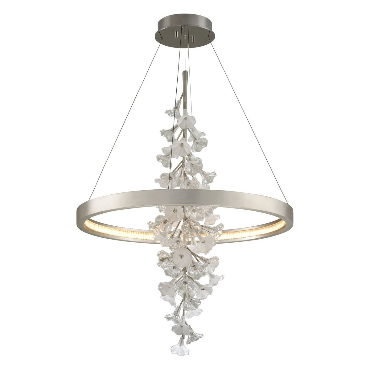 Corbett Lighting - 269-72-SL - LED Chandelier - Jasmine - Silver Leaf