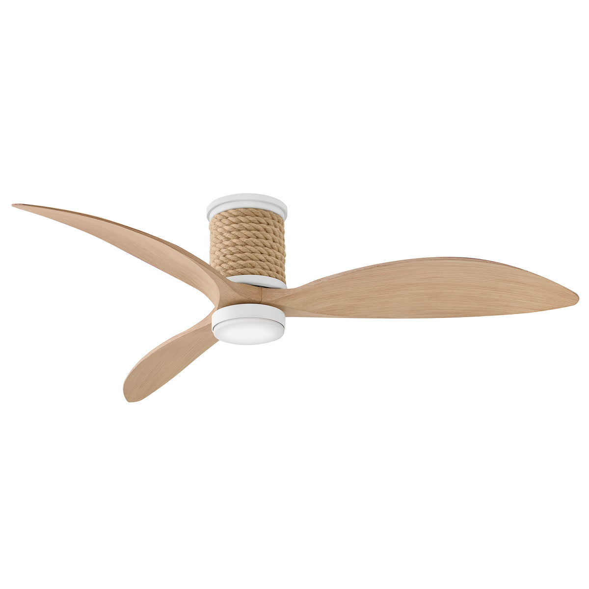 Luminaire encastré intelligent à DEL Hinkley Lighting 943160FMN-LDD Marin Ventilateur  en blanc mat