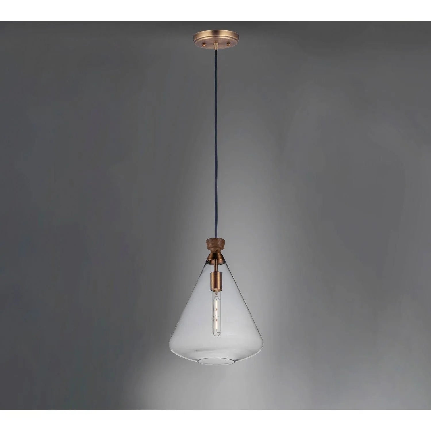Maxim Lighting - Abbott Pendant - 10101CLWOAB | Montreal Lighting & Hardware