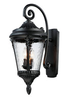 Maxim Lighting 3055WGBK Sentry Outdoor Wall Lantern in Black