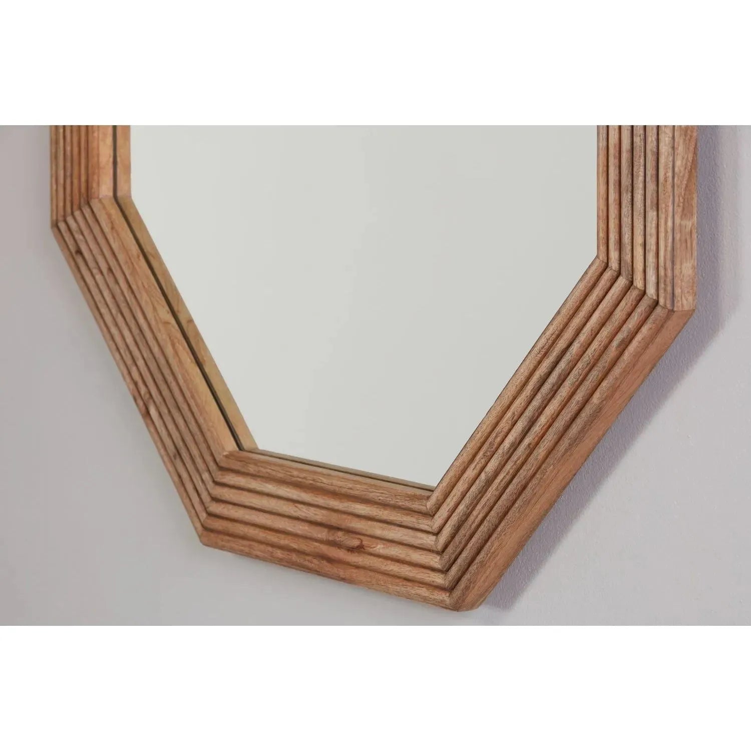 Capital Lighting Fixture Company - 33" Octagonal Mango Wood Mirror - 734001MM | Montreal Lighting & Hardware