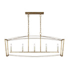 Visual Comfort Studio Canada - F3326/5ADB - Five Light Linear Chandelier - Thayer - Antique Gild