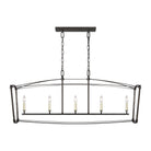 Visual Comfort Studio Canada - F3326/5SMS - Five Light Linear Chandelier - Thayer - Smith Steel