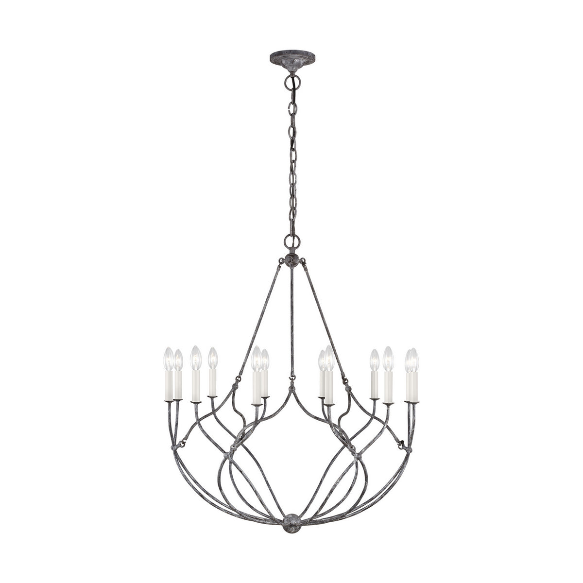 Visual Comfort Studio Canada - CC11212WGV - 12 Light Chandelier - Richmond - Weathered Galvanized