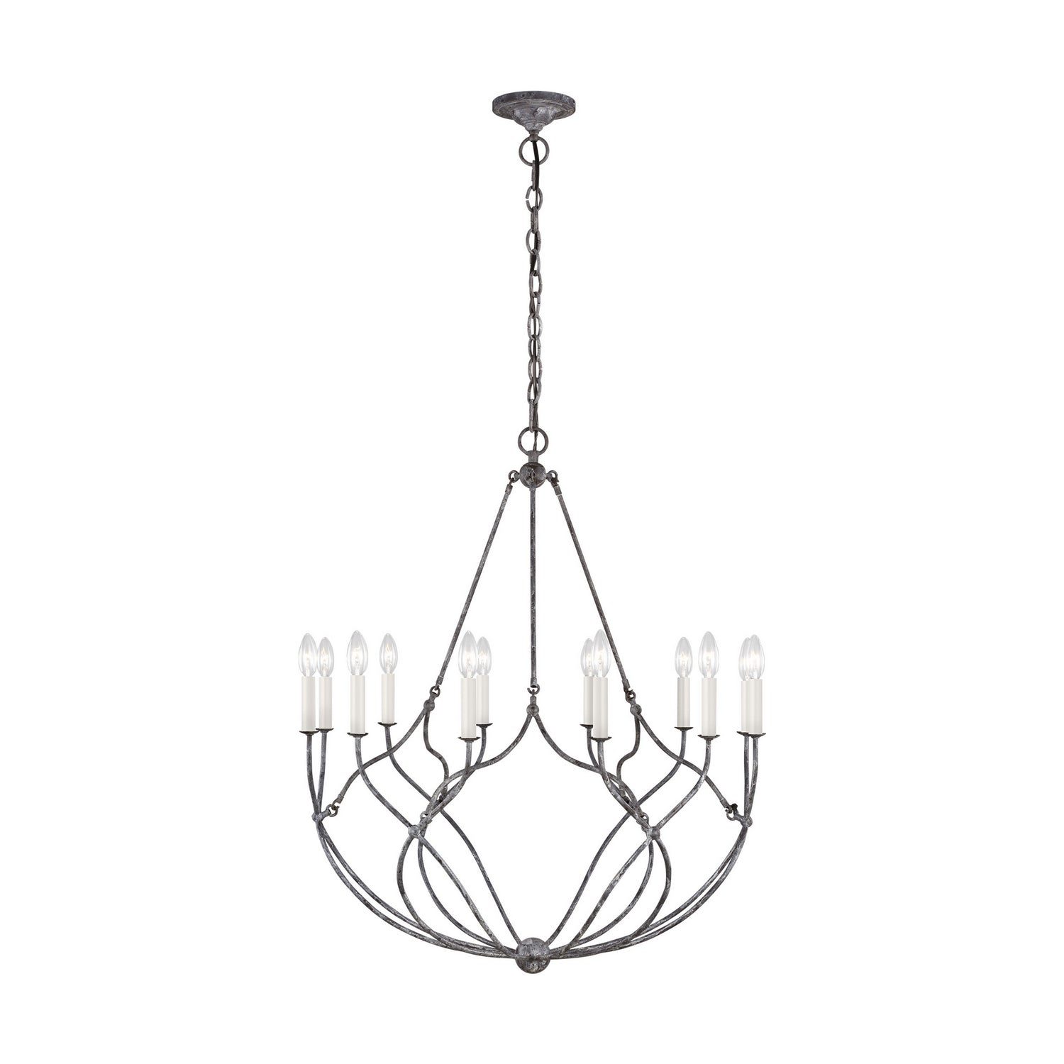 Visual Comfort Studio Canada - CC11212WGV - 12 Light Chandelier - Richmond - Weathered Galvanized