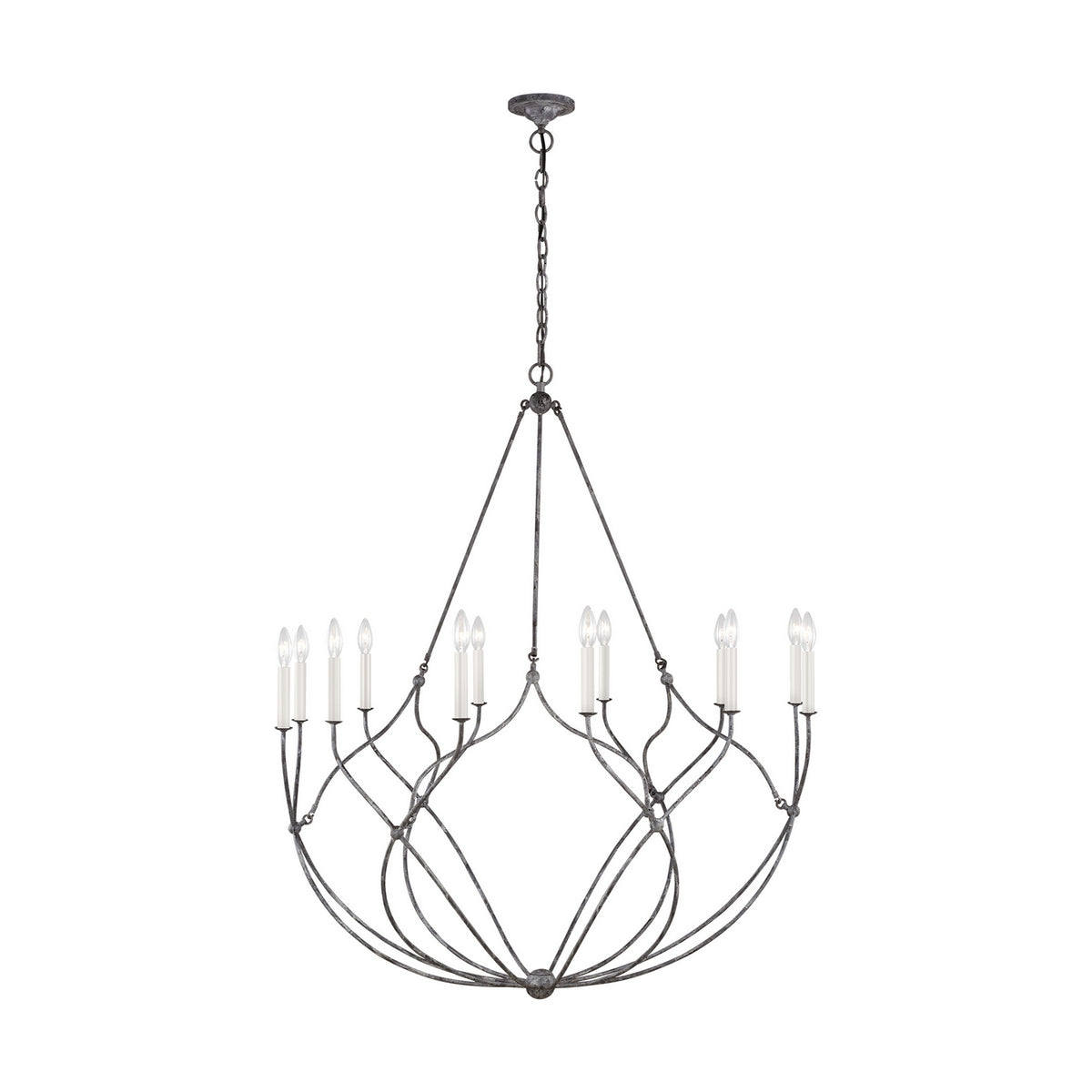 Visual Comfort Studio Canada - CC11312WGV - 12 Light Chandelier - Richmond - Weathered Galvanized
