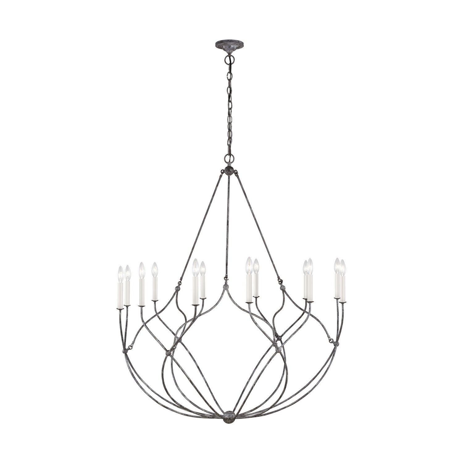 Visual Comfort Studio Canada - CC11212WGV - 12 Light Chandelier - Richmond - Weathered Galvanized