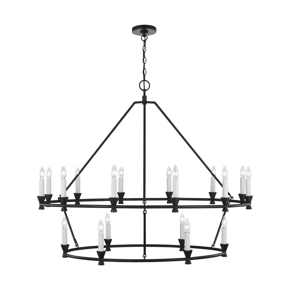 Visual Comfort Studio Canada - CC11818AI - 18 Light Chandelier - Keystone - Aged Iron