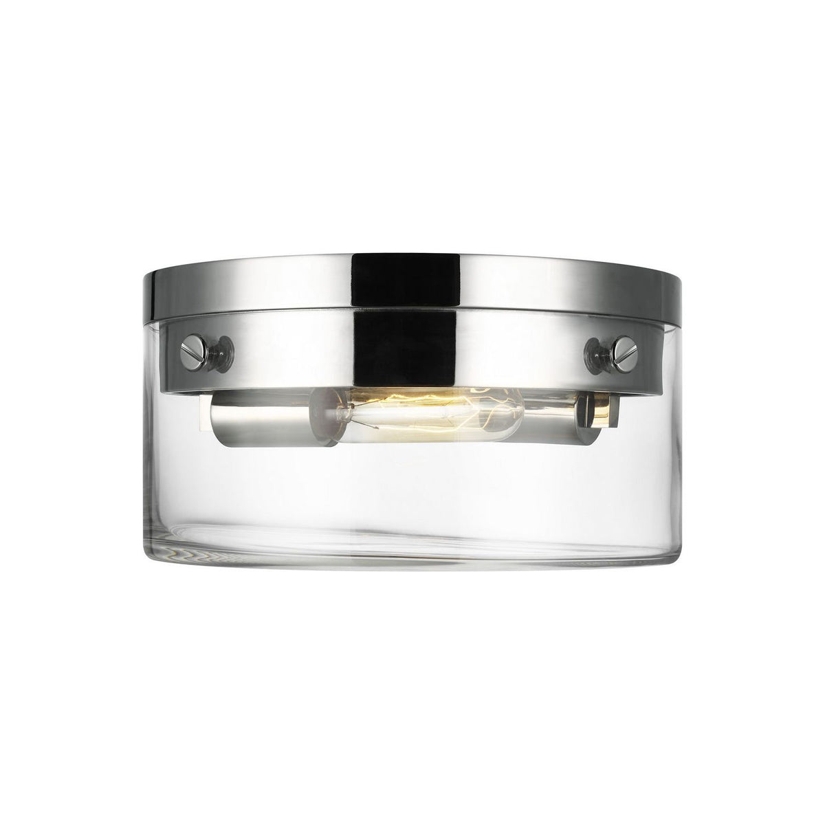 Visual Comfort Studio Canada - CF1002PN - Two Light Flush Mount - Garrett - Polished Nickel