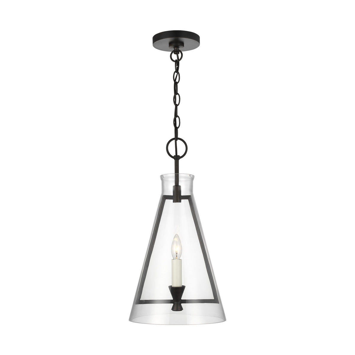 Visual Comfort Studio Canada - CP1081AI - One Light Pendant - Keystone - Aged Iron