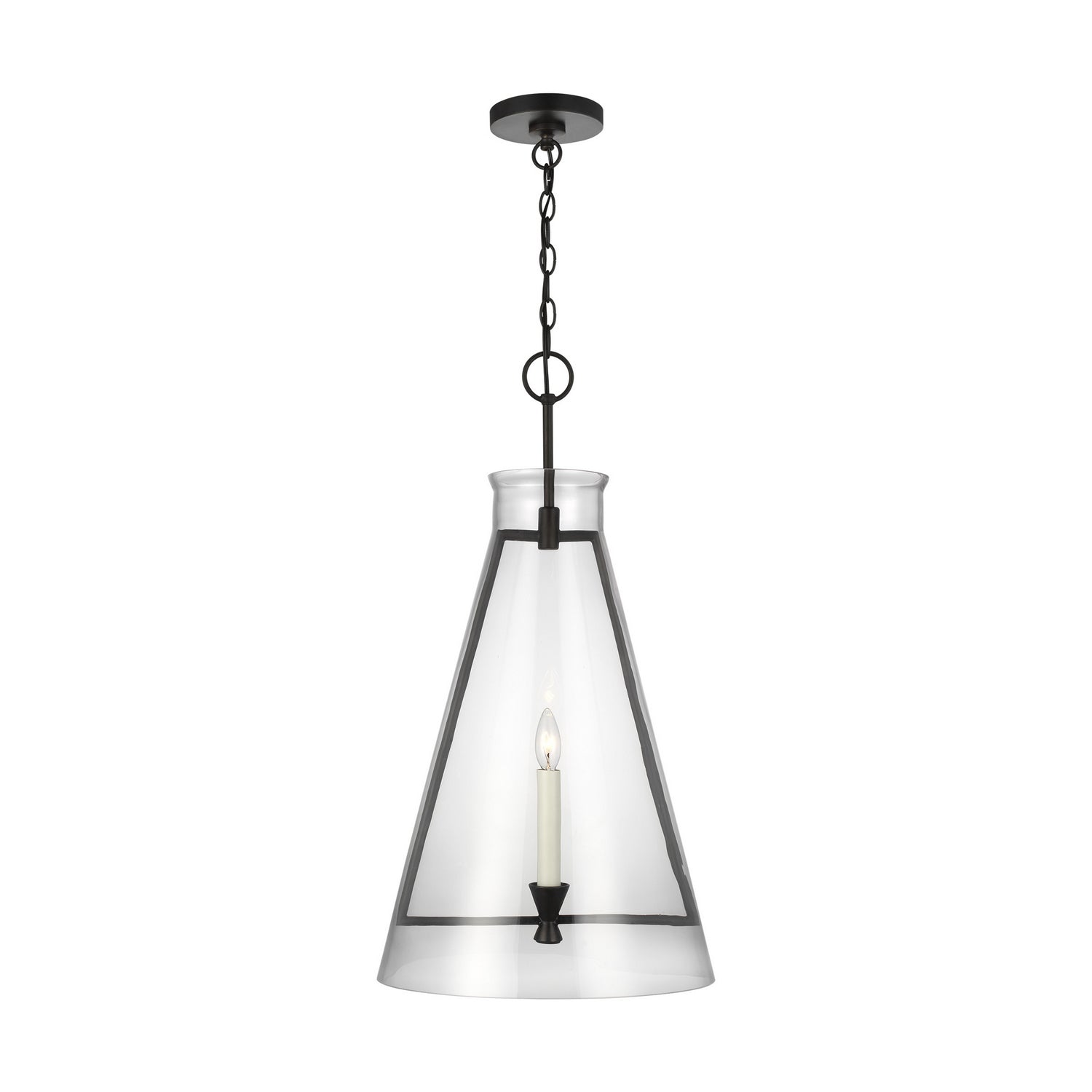 Visual Comfort Studio Canada - CP1091AI - One Light Pendant - Keystone - Aged Iron