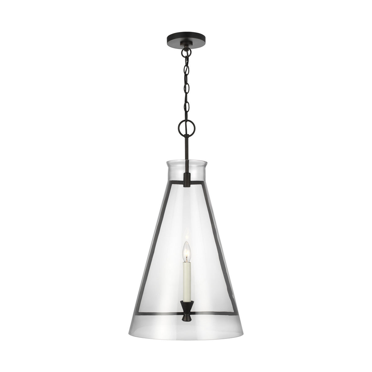 Visual Comfort Studio Canada - CP1091AI - One Light Pendant - Keystone - Aged Iron