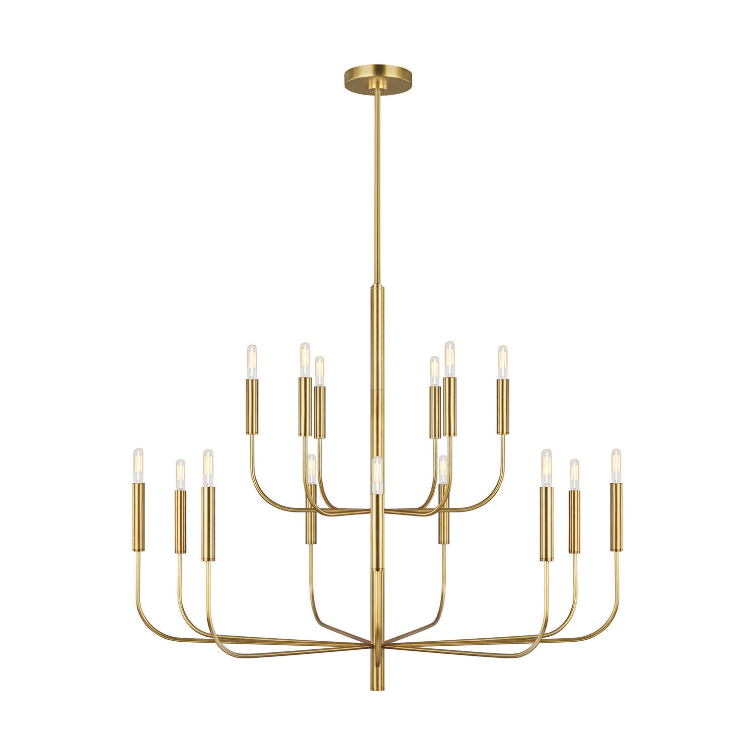 Visual Comfort Studio Canada - EC10015AI - 15 Light Chandelier - Brianna - Aged Iron