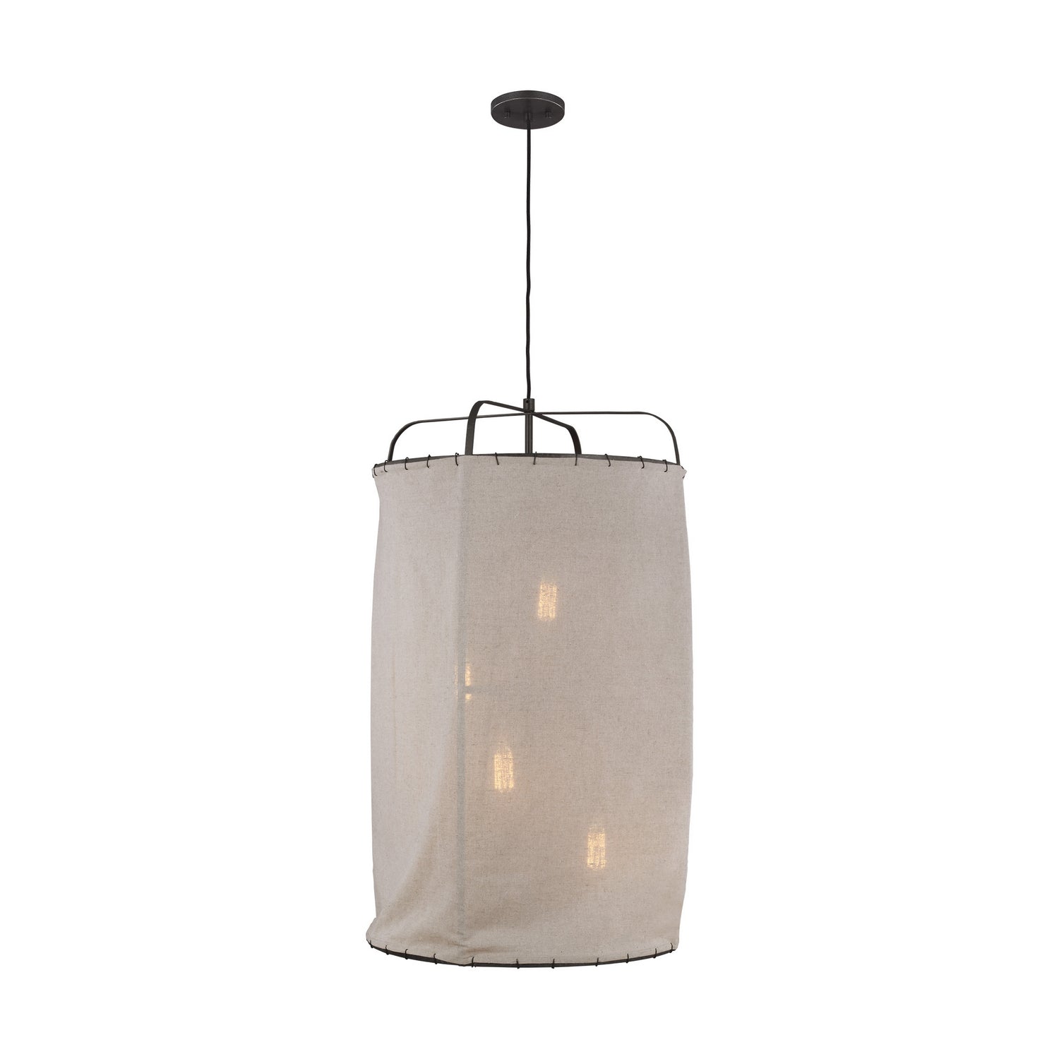 Visual Comfort Studio Canada - EP1124AI - Four Light Pendant - Dunne - Aged Iron