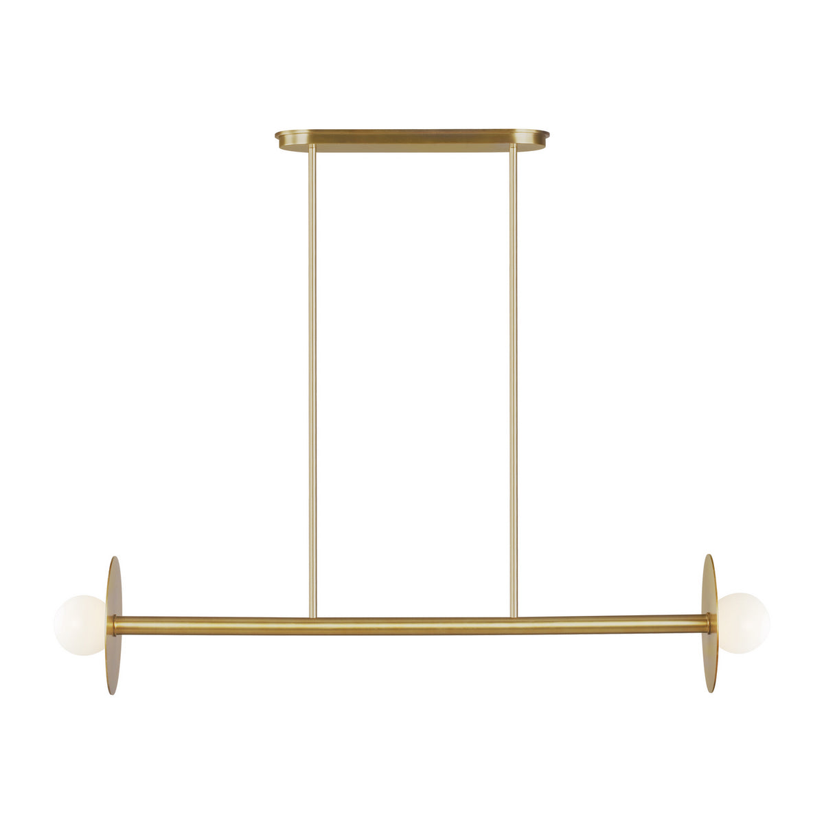 Visual Comfort Studio Canada - KC1012BBS - Two Light Linear Chandelier - Nodes - Burnished Brass
