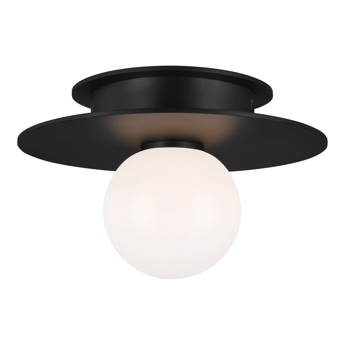 Visual Comfort Studio Canada - KF1001MBK - One Light Flush Mount - Nodes - Midnight Black