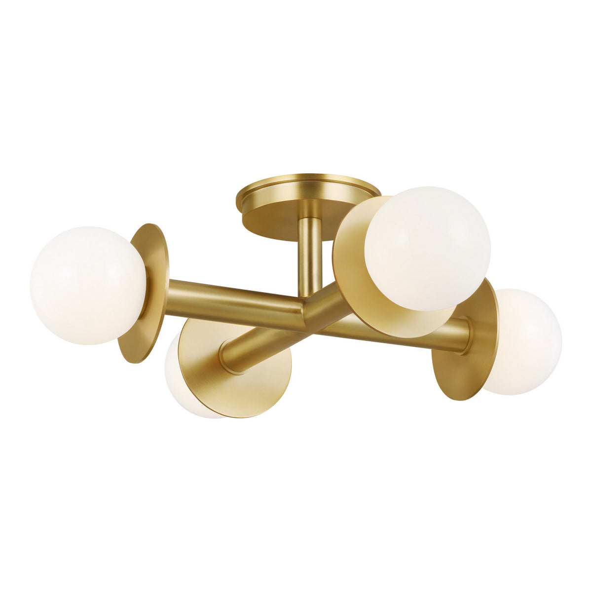 Visual Comfort Studio Canada - KF1034BBS - Four Light Flush Mount - Nodes - Burnished Brass