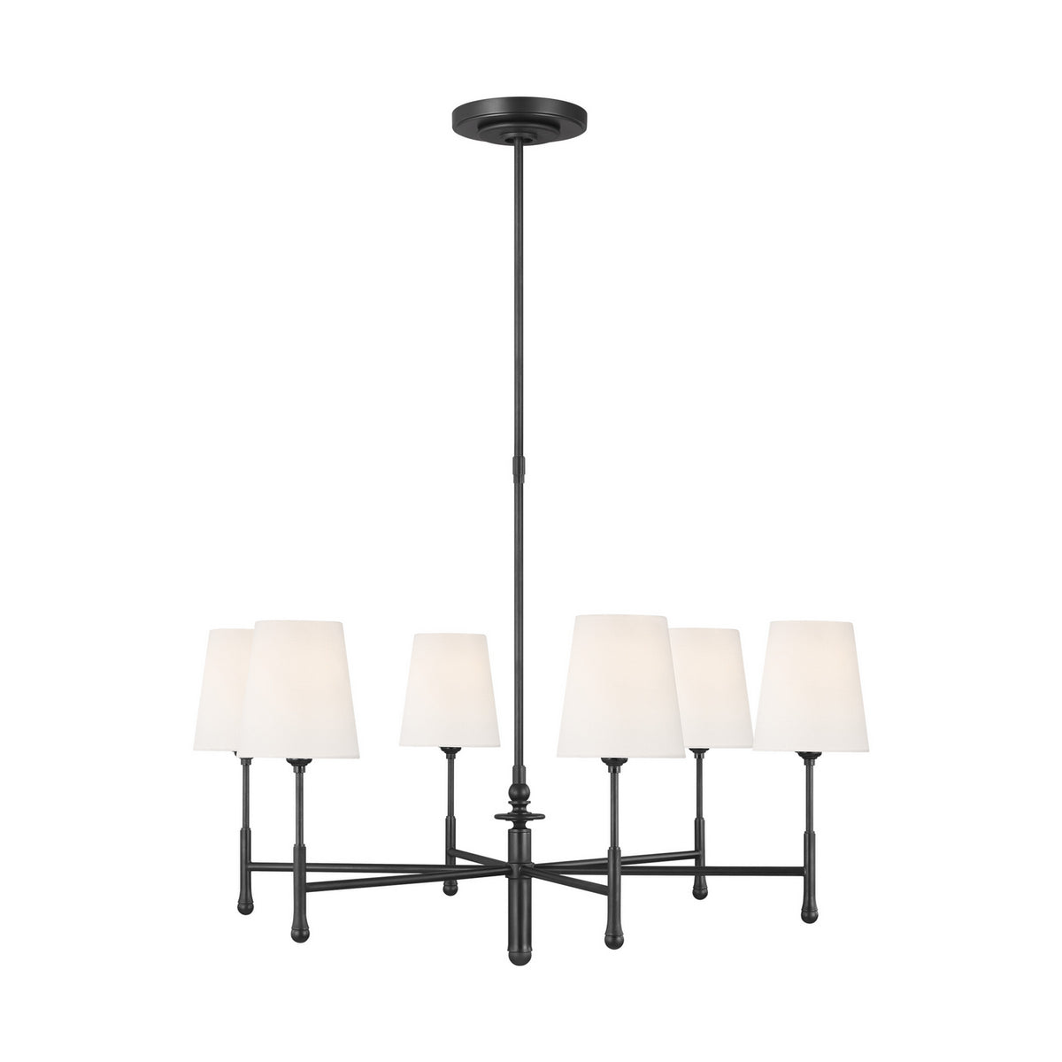 Visual Comfort Studio Canada - TC1016AI - Six Light Chandelier - Capri - Aged Iron