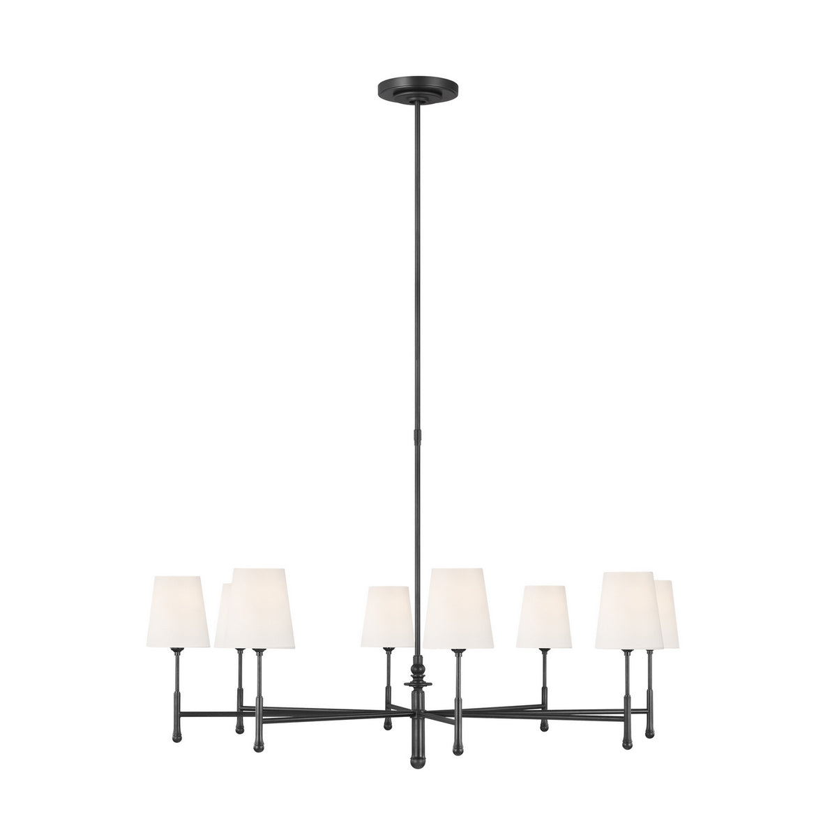 Visual Comfort Studio Canada - TC1028AI - Eight Light Chandelier - Capri - Aged Iron