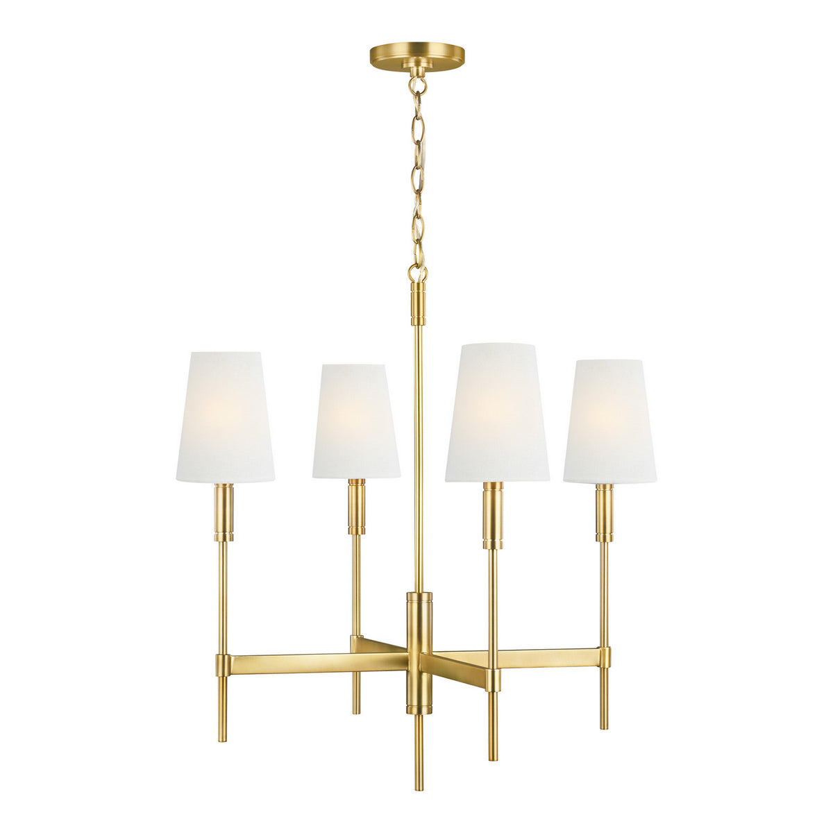 Visual Comfort Studio Canada - TC1034BBS - Four Light Chandelier - Beckham Classic - Burnished Brass