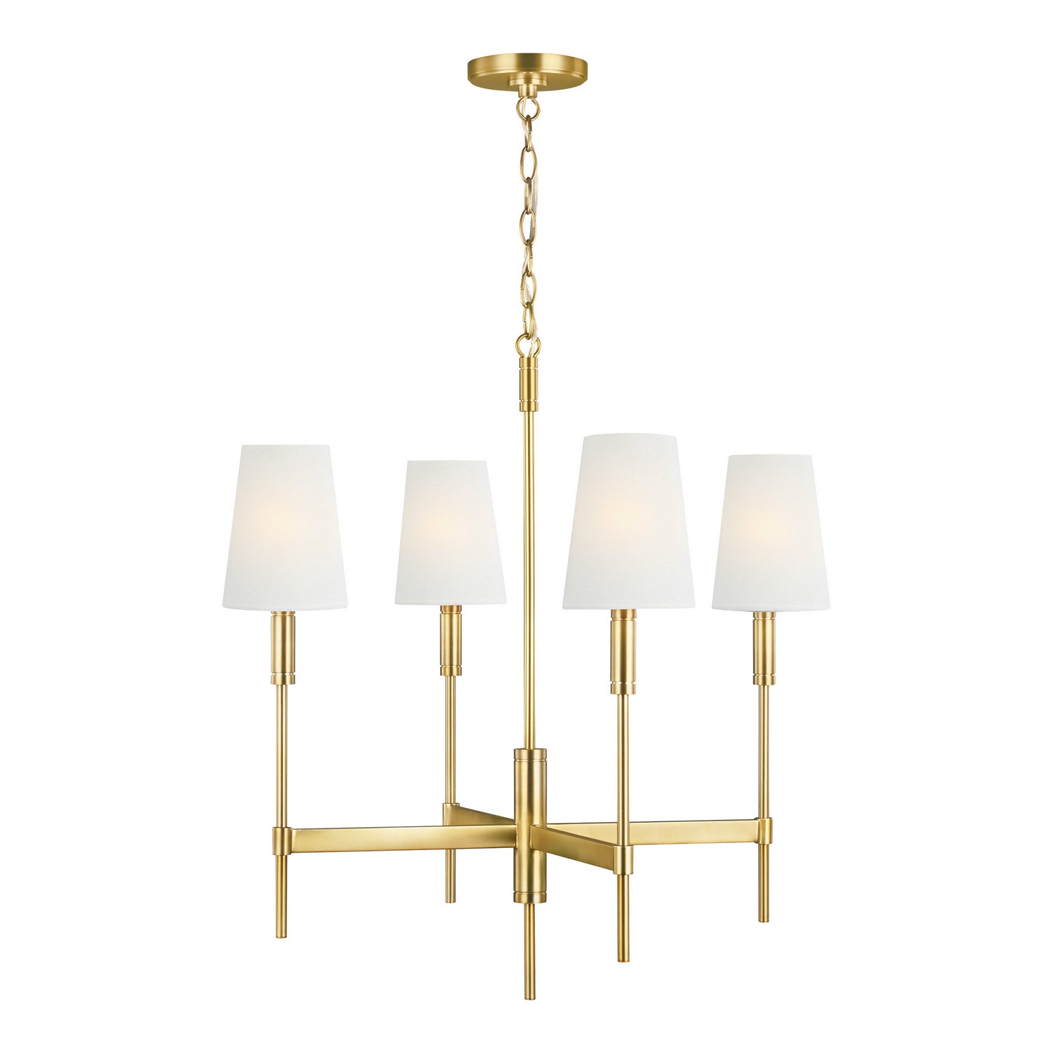 Visual Comfort Studio Canada - TC1034BBS - Four Light Chandelier - Beckham Classic - Burnished Brass