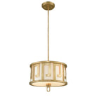 Lucas + McKearn - GN/LEMURIA/P/M - Two Light Pendant/Semi Flush - Lemuria - Antique Gold